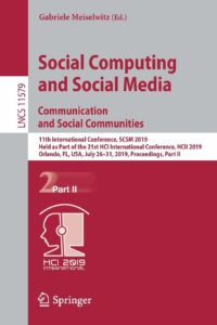 Social Computing Media Communication Communities